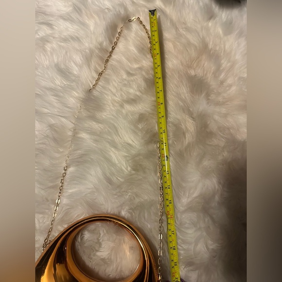 Gold Metallic Women's Bag - Picture 5 of 7